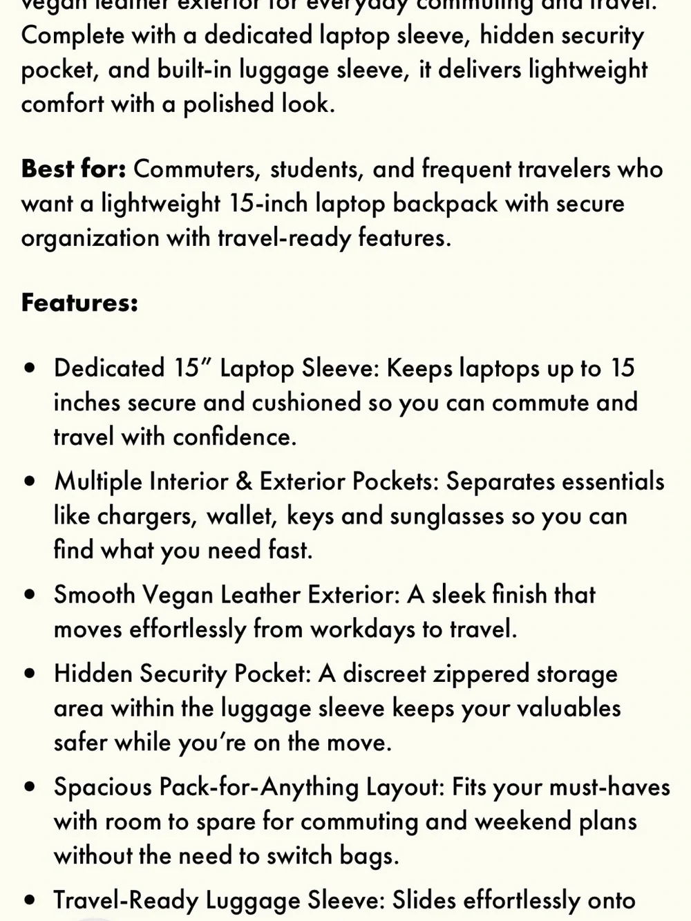 CALPAK Luka 15” Laptop Backpack in Gold